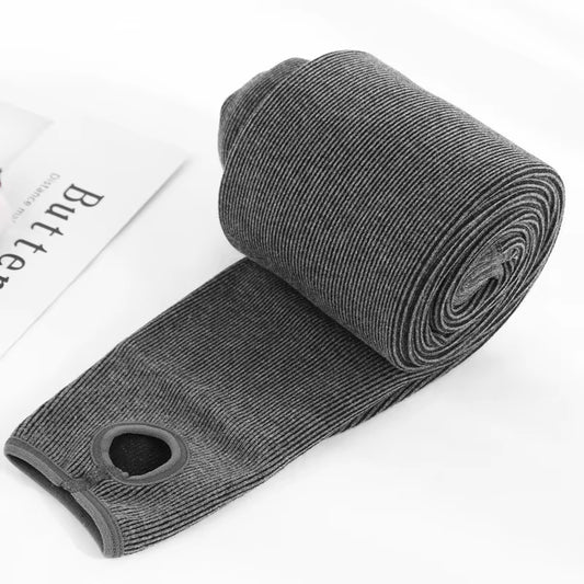 Women’s Fall & Winter Ribbed Thermal Leggings – Thick Fleece-Lined, High-Waist Seamless Pants with Vertical Stripe Design