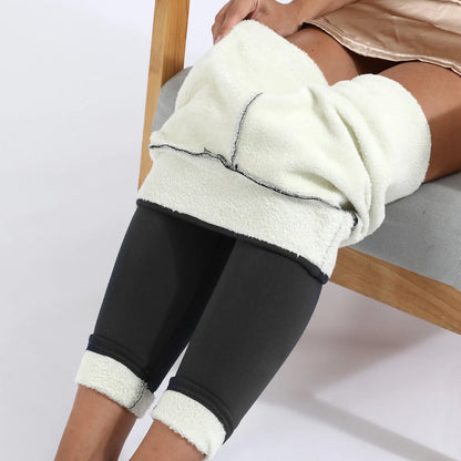 Premium Winter Leggings Warm Thick High Stretch Lamb Cashmere Leggings Skinny Fitness Woman Pants