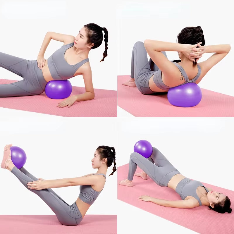 25cm Yoga Ball – Mini Pilates Ball for Balance Training, Core Strength, Stretching & Indoor Fitness Workouts