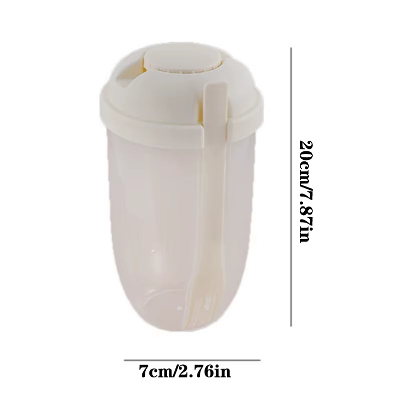 On-The-Go Salad Container with Fork – Portable Meal Cup for Work & School