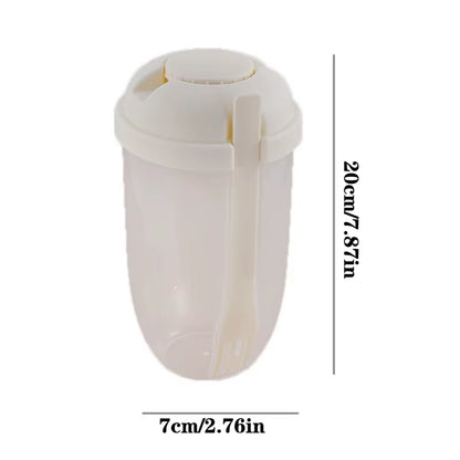 On-The-Go Salad Container with Fork – Portable Meal Cup for Work & School