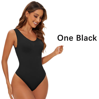 Seamless Body Control Shapewear Bodysuit – Thong Body Shaper for Women