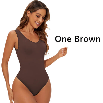 Seamless Body Control Shapewear Bodysuit – Thong Body Shaper for Women