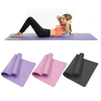 4mm Thick EVA Anti-Slip Yoga Mat – Fitness Exercise Mat for Yoga, Pilates, Stretching & Gym Workouts