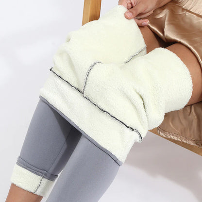 Premium Winter Leggings Warm Thick High Stretch Lamb Cashmere Leggings Skinny Fitness Woman Pants